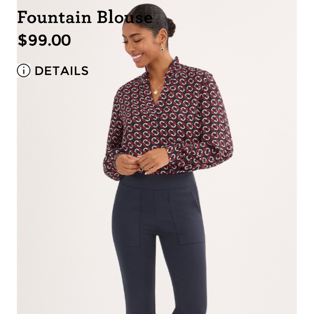 NWT CAbi Fountain Blouse Spring 25